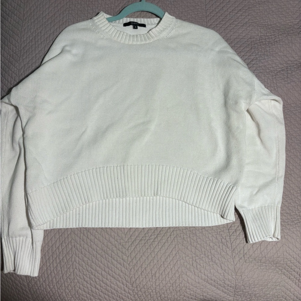 Quince Cream Crew Neck Sweater